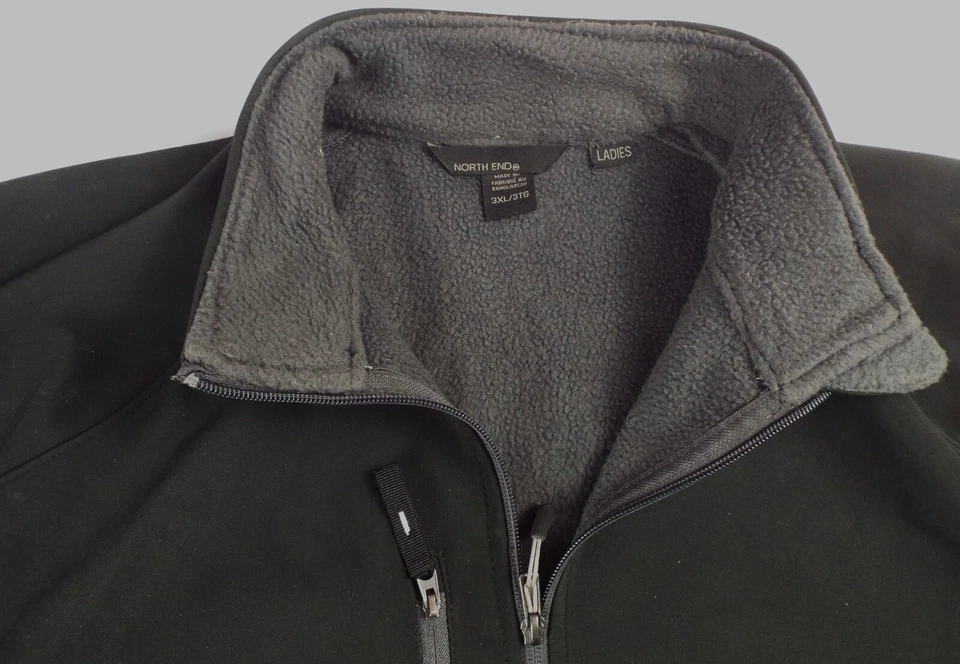 North End Ladies Jacket Size 3XL Black Shell and Lining Polyester with Logo - Image 4 of 4