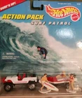 VTG 1996 Hot Wheels Surf Patrol Action Pack Lifeguards Boat Surfs Up NIB #16156