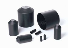Image of Heat Shrink End Cap Size 10mm Down to 3mm Diameter (11/ADH) Black
