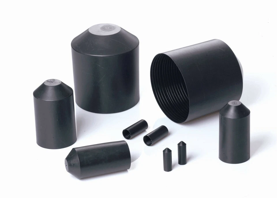 HILLTOP PRODUCTS LTD Heat Shrink End Cap Size 10mm Down to 3mm Diameter (11/ADH) Black