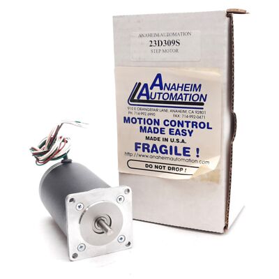 Anaheim 23D309S Stepper Motor, 1.8°/Step, 2.2VDC 4.6A, 150oz-in, NEMA 23