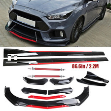 Front Bumper Lip Splitter Spoiler Side Skirt Bod Kit For Ford Focus Body Kit