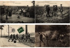 FRANCE DOUANE COSTUMS BORDER SECURITY, 15 Vintage Postcards pre-1930 (L6225)