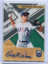 2019 Elite Extra Edition 15U Team Autographs Benjamin Reiland Auto 36/99