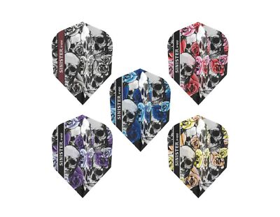 Viper V-100 Sinister Dart Flights - 100 Micron - Skulls - Std No2 