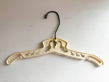 Vintage Baby Infant Child Toddler Clothes Hanger Goose Geese White Plastic Metal