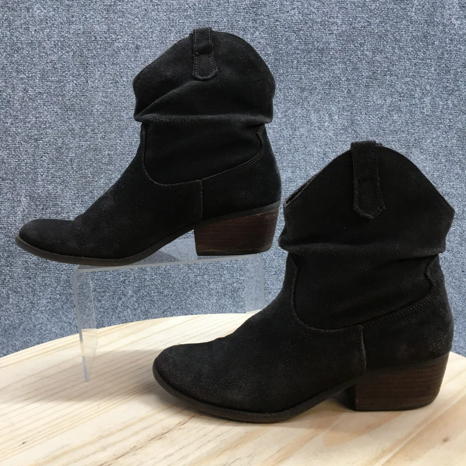 Женские сапоги вестерн White Mountain 8,5 M Slammin серые кожаные без застежек - Изображение 2 из 4