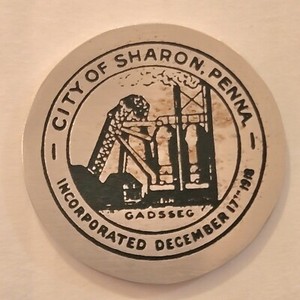 Sharon Pennsylvania 1976 Bicentennial Token