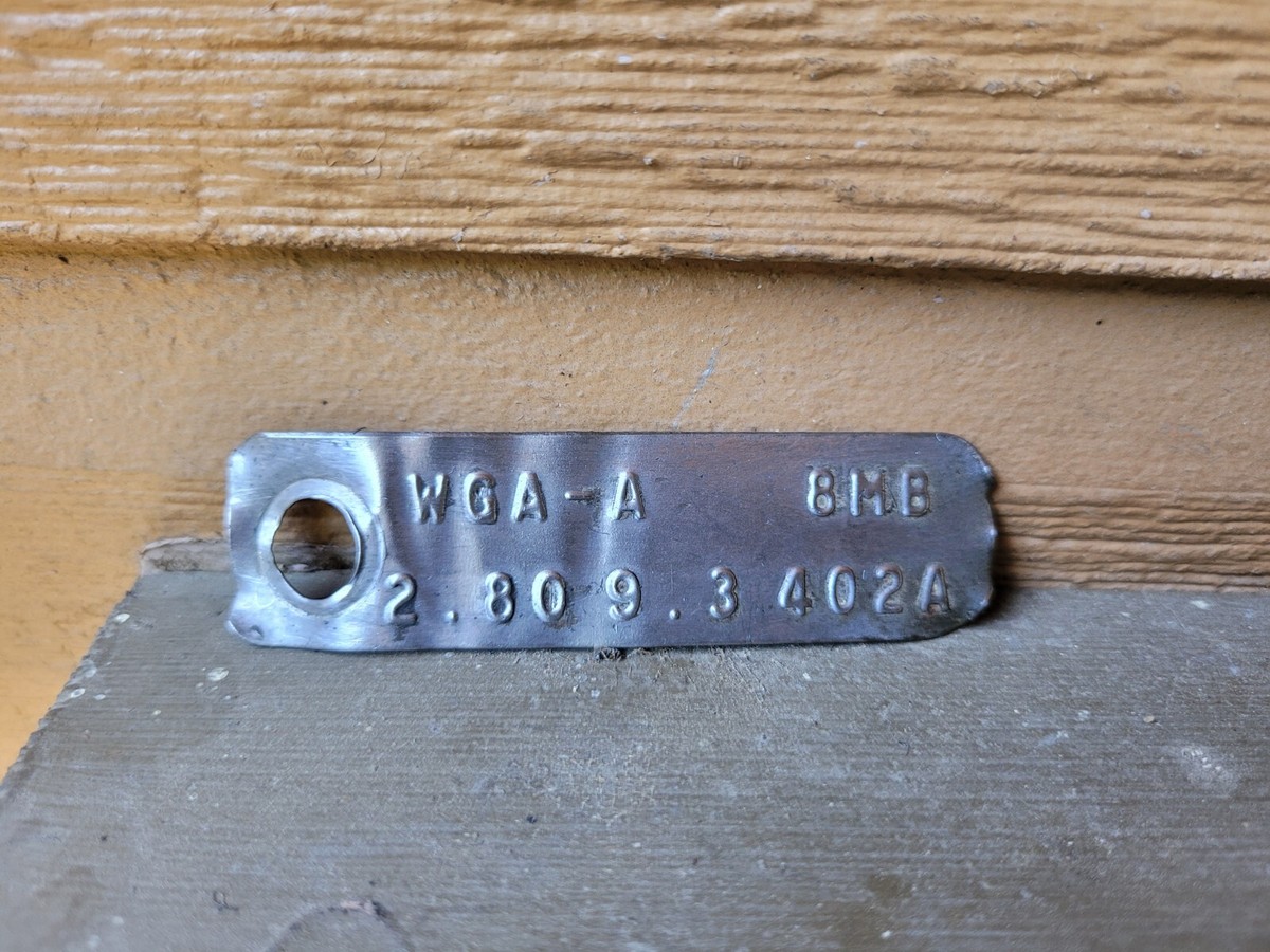 Ford 2.80 Rear End 9 inch Differential ID TAG | eBay