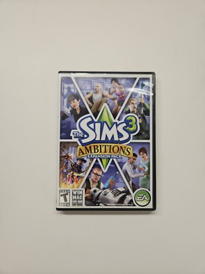 The Sims 3: Ambitions Expansion Pack (PC, 2010) Game, Case, and Key ...
