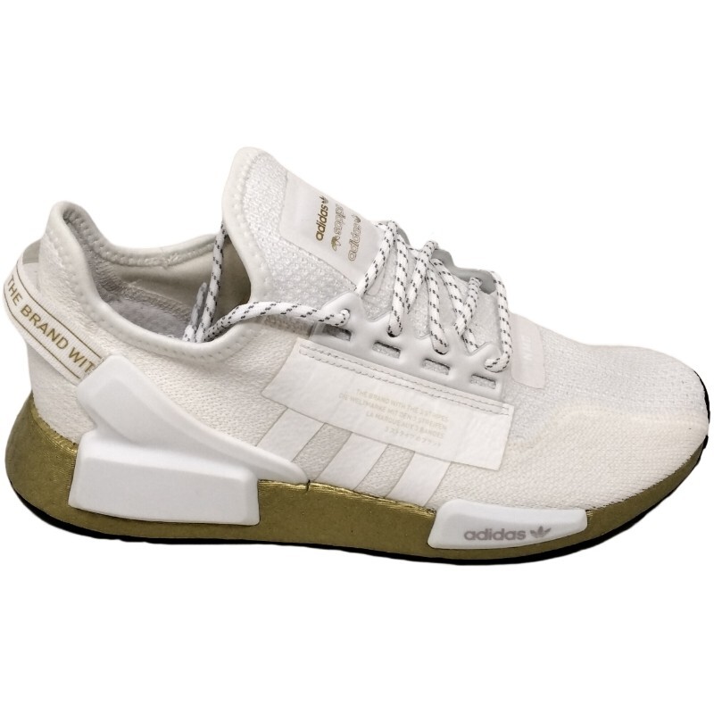 Adidas Sneakers NMD_R1. V2 Women’s Size 9 Running Sneakers White And Gold Adidas Sneakers NMD_R1. V2 Women’s Size 9 Running Sneakers White And Gold