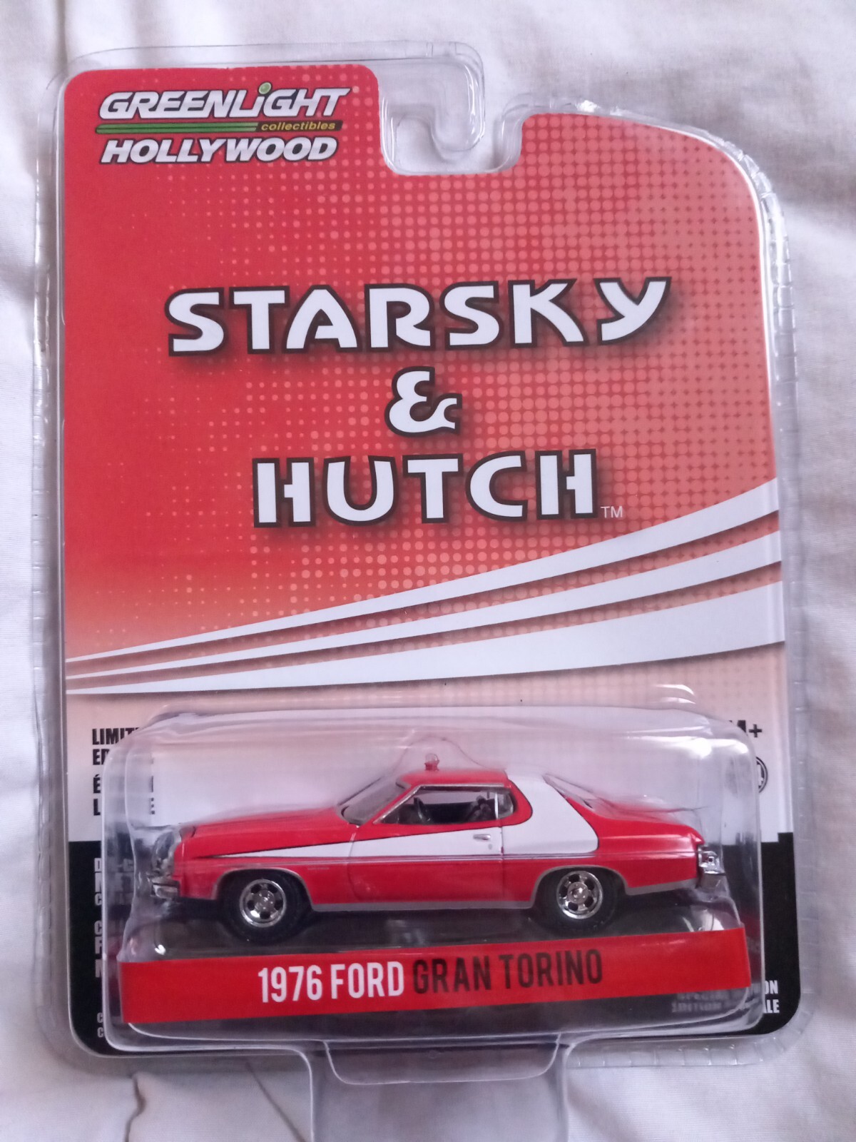 Voiture Starky et Hutch version crashed Greenlight Hollywood 1:64 ultra rare pour diorama