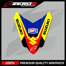 SUZUKI RMZ 250 2019 - 2020 RMZ 450 2018 - 2020 FRONT FENDER DECAL MX GRAPHICS TI