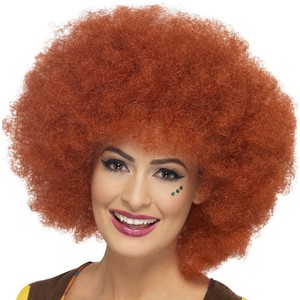 afro ginger wig