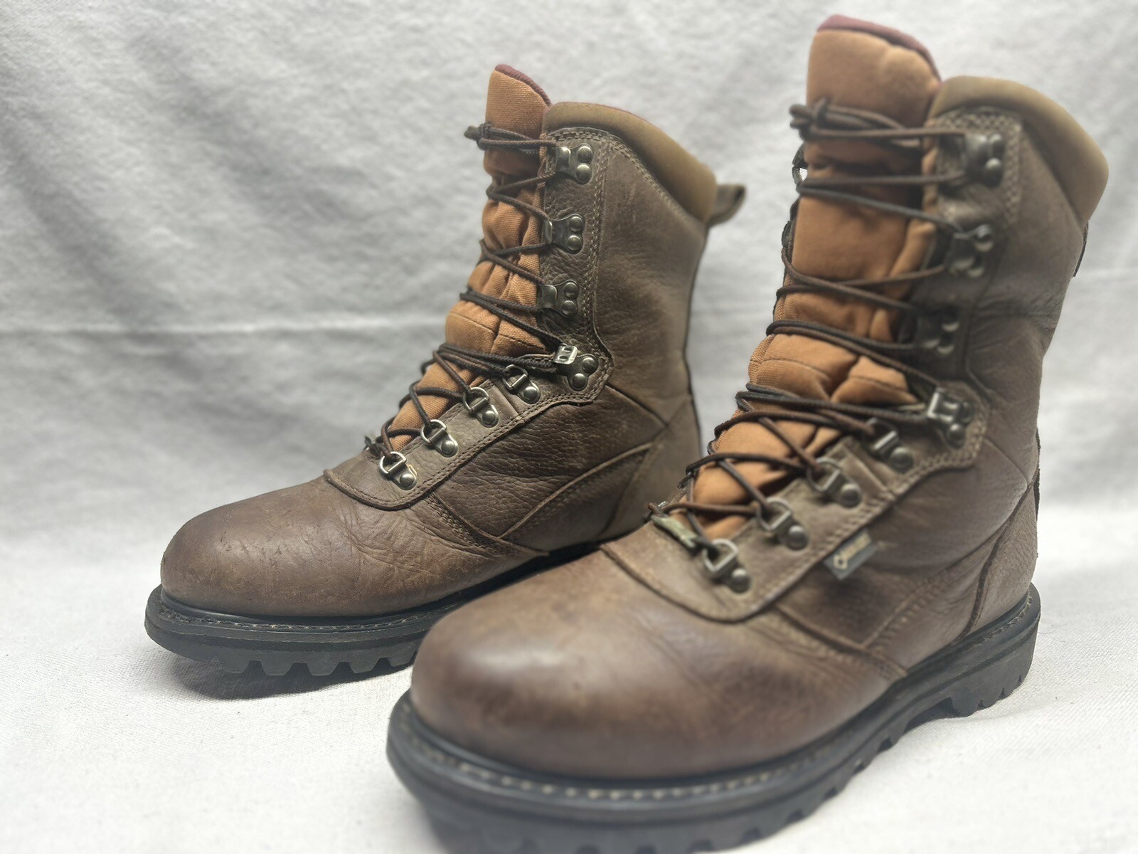 Cabela's Iron Ridge GORETEX Insulated Brown Leather Hunting Boots for