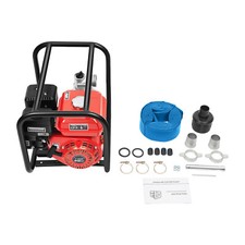 7.5 HP 2" Portable Gas Powered Water Pump Gasoline Water Pump w/ 7.5m Hose