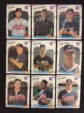 1988 Fleer Atlanta Braves Complete Team Set!! Tom Glavine RC ++