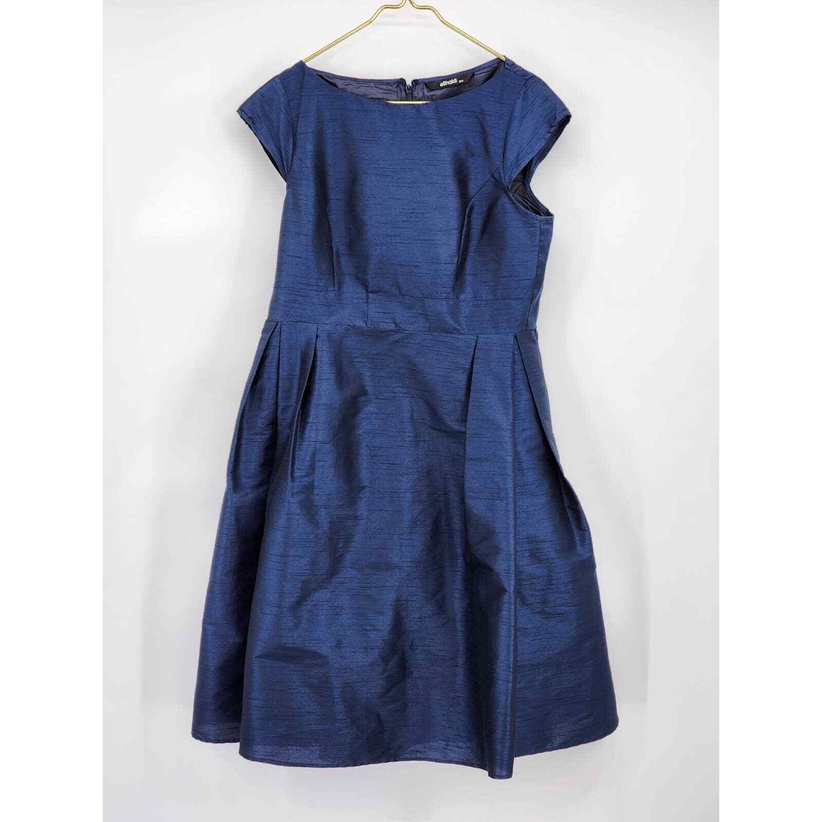 Eshakti Blue Formal Fit and Flare Cap Sleeves Size Medium