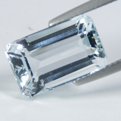 9.70Cts Glorious 100% Natural Topaz 14.5x9.2x7.2mm Emerald Cut Gemstone Ref-VDO