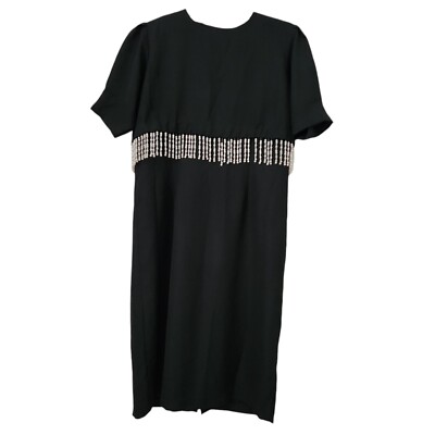 beaded cap sleeve a line midi dress 3D Applique Midi Dress with Cap Sleeves Silver / 20 main image 1