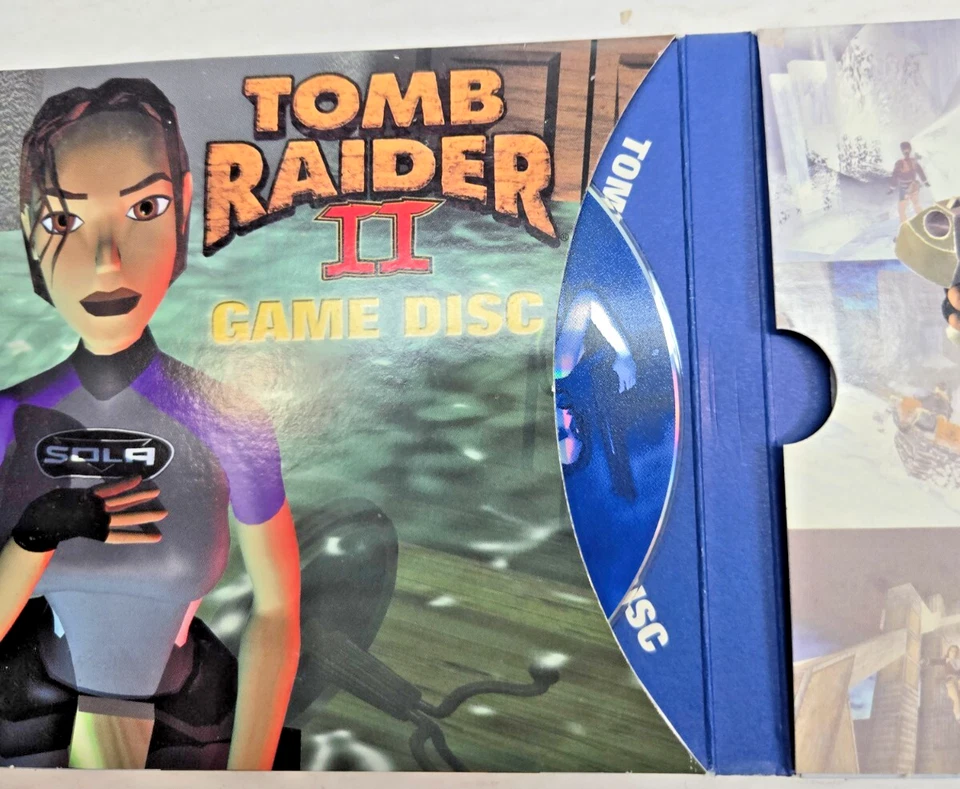 Tomb Raider II 2 Gold PC Vintage 1999 Caixa Trapézio Rara Completa - Imagem 3 de 4