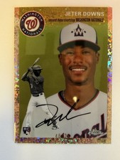 2023 Topps Chrome Platinum Anniversary Jeter Downs Rose Gold Toile Refractor /75