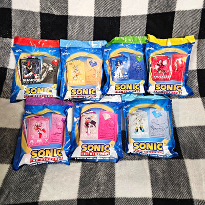 Wendy's Sonic the Hedgehog Trading Card Complete Set 7 Factory Sealed Packs