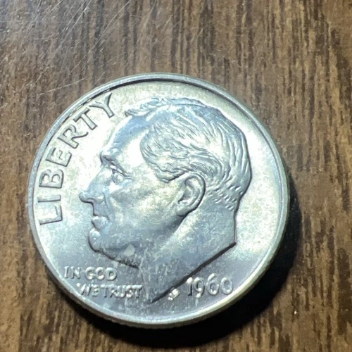 1960-D Unc Roosevelt Dime. Actual Coin Checkout All My Line Of Dimes