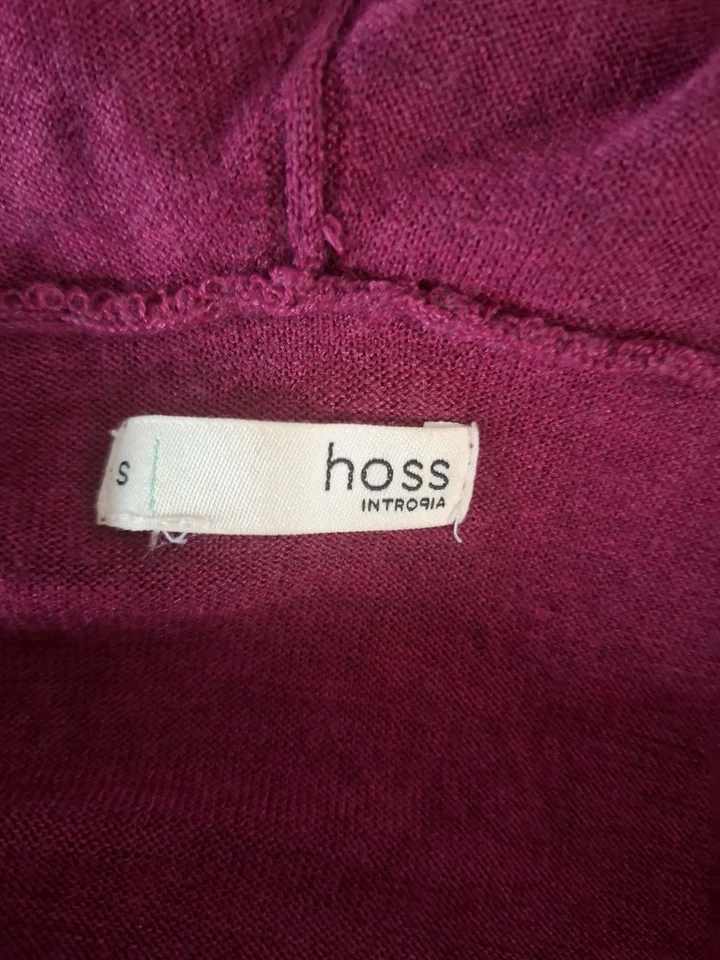 Hoss Intropia Damen Strickjacke Cardigan Oberteil Gr. S 36 Weinrot - Bild 3 von 4