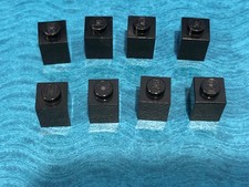 LEGO PART 3005 1X1 BRICKS 8 PIECES BLACK 