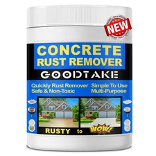 Rust Remover Powder, Concrete Stain Remover | Indoor Outdoor Surfaces | Quick...