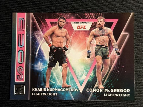 Khabib Nurmagomedov, Conor McGregor [Press Proof] #8 2022 Panini Donruss UFC Duos card