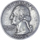 1956 D Washington Quarter 90% Silver