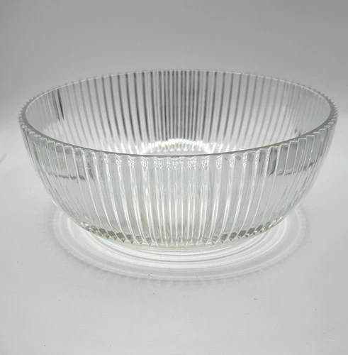 Vintage Queen Mary Clear 9 Inch Bowl By Anchor Hocking