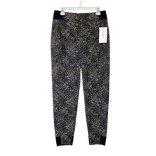 NEW Athleta Trekkie North Joggers Women  s Size 10 Tall Black Pattern Pants