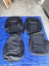 Oem 2021-2023 Ford F150 F250 F350 Lariat Black Pecan Leather Seat Covers New