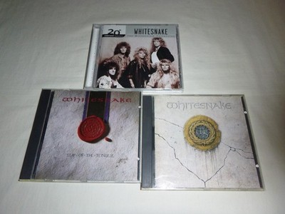 Lot of 3 CDs by Whitesnake - Slip of the Tongue - Self-Titled - Best Of