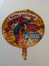 VINTAGE 1999 Marvel AMAZING SPIDER-MAN Unique HAPPY BIRTHDAY BALLOON