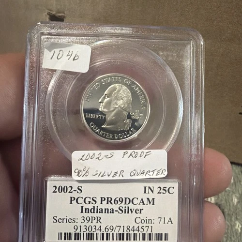 2002-S 50 State Quarters Indiana Proof — photo from another recent sale