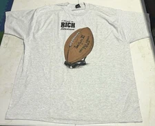 Vintage 90’s Rich Stadium Gray Single Stitch Shirt Men’s 2XL Football Buffalo