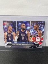 Steph Curry/Lebron James/Kevin Durant 2024 Topps Now Team USA-Red Logo SP #26