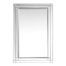 StyleWell Medium Rectangle Beveled Glass Classic Mirror  36" H x 24" W NEW (46B)