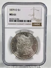 1879 O Morgan Silver Dollar NGC MS61 - Flash Great Luster