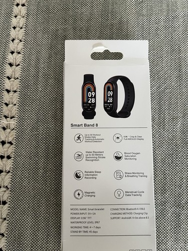 Xiaomi Mi Band 8 Smart Bracelet AMOLED Heart Rate Fitness Tracker Watch - Zdjęcie 2 z 4