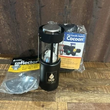 UCO Candle Lantern Kit  Black 20 Lumens 9hr Candle Cocoon Case  & Reflector New