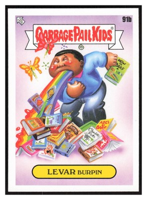 2022 Topps Garbage Pail Kids: Book Worms #91b Levar Burpin -