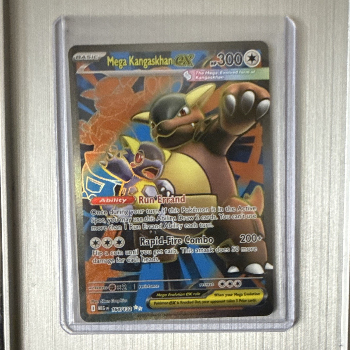 Pokemon TCG Mega Kangaskhan EX 164/132 Evolutions UR Full Art Holo English
