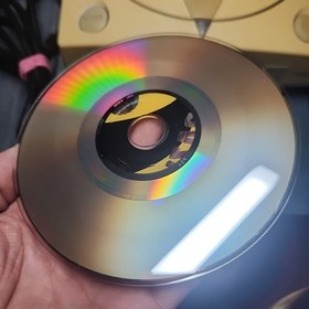 Sega Dreamcast Console System & Crazy Taxi Game (Disc Only) & Cables WORKS GREAT