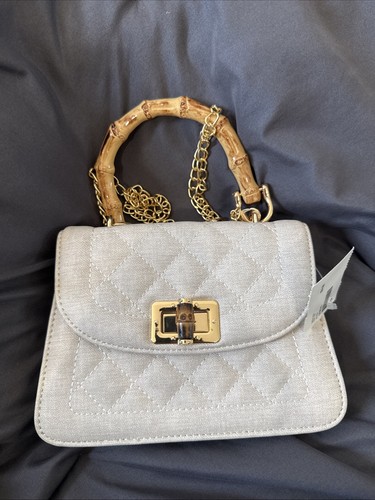 Fashion Nova leaving Tonight Beige Satchel purse new with tags NWT