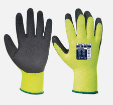 Portwest A140 Hi Vis Cold Store Freezer Thermal Grip Safety Gloves - Large